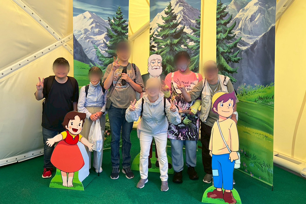 余暇活動の様子